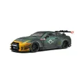 Solido 1:18 Scale Nissan GTR R35 with LB Walk Body Kit Type 2 Model, Army/Fighter Grey