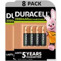 Duracell Rechargeable AA 2500 mAh Batteries Ideal for Xbox Controller, Pack of 8 (Amazon Exclusive)