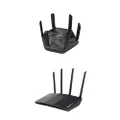 ASUS RT-AXE7800 Tri-Band WiFi 6E Extendable Router & RT-AX3000P Dual Band WiFi 6 (802.11ax) Router