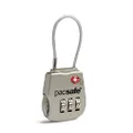 Pacsafe Prosafe 800 TSA Accepted 3-Dial Cable Lock, Silver