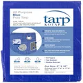 Kotap All-Purpose Multi-Use, Indoor/Outdoor Protection/Coverage Waterproof 5-mil Poly Tarp, Blue, 8 x 18 ft., TRA-0818