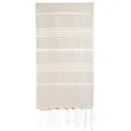 Cacala 100% Cotton Pestemal Turkish Bath Towel, 37 x 70, Beige