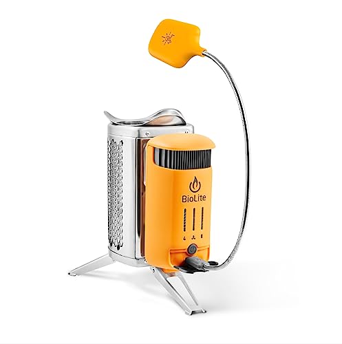 BioLite Electricity Generating Wood Camp Stove | Electricity Generating, Boils 1 Liter of Water in 4.5 Mins - Used to Charge Smartphones & Headlamps, Patented Technology