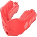 Shock Doctor Gel Max Mouth Guard, Heavy Duty Protection & Custom Fit, Youth, Red