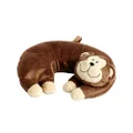 Korjo Kids Squinchy Pillow, Travel Pillow, Monkey Colour