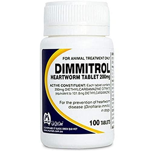 Fidos 200mg Dimmitrol Heartworm 100 Tablets, 100 Count