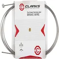 Clarks W6053DD ATB Stainless Slick Brake Wire Pack of 2, 2000 mm Length x 1.6 mm Diameter, Silver