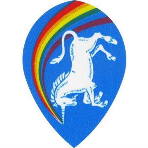 Unicorn Core 75 Extra Dart Flight, Rainbow Blue