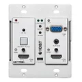 Leviton 41920-HRC HDMI and VGA Autoswitching HDBaseT Extender Wall Plate
