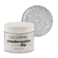 Cuccio Pro Powder Polish Nail Colour 45 g, 5559 Silver Glitter, 45 g