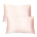 The Goodnight Co.Twin Set Silk Pillowcase, Queen Size, Pink