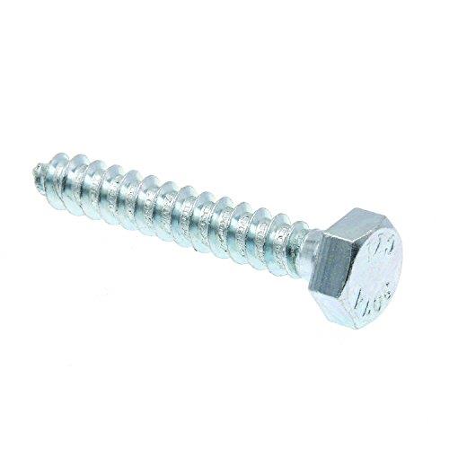 Prime-Line 9055591 Hex Lag Screws, 5/16 in. X 2 in, A307 Grade A Zinc Plated Steel, 50-Pack