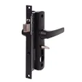 Whitco Security Screen Door Lock Handle Tasman Mk2 Black No Cylinder W892117