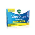 VICKS VapoDrops + Cough Honey Lemon Menthol 16 Cough Lozenges