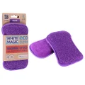 White Magic Dish Cleaning Microfibre Eco Cloth Washing Up Pad Scrubbing Wiping (Grape) 2 Pack Bundle