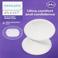 Philips Avent Disposable Breast Pads - Ultra Thin Honeycomb Textured Absorbent Breast Pads - 24-pack - SCF254/24