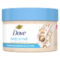 Dove Exfoliating Body Polish Body Scrub, Macadamia & Rice Milk, 10.5 oz