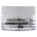 Cuccio Pro Nail Colour Dip System Small Powder Polish 14 g, 5529 White With Silver Mica, 14 g