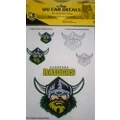 NRL NRL iTAG Decals Sheet of Raiders Team Stickers Raiders Decals Sheet, Unisex-Adult