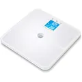 Beurer BF950 Body Analysis Bathroom Scale with App - White | Detailed full body analysis including BMI calculation | 8 user profiles with 30 memory spaces each | LED target indicator | App compatible