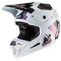 Leatt GPX 5.5 V19.2 Lightweight and Ventilated Motorcycle Helmet, 2X-Large, White/Black
