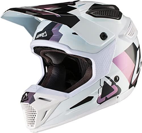 Leatt Gpx 5.5 Light And Vented Motorcycle Helmet, X-Large, White/Black