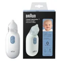 Braun Baby Nasal Aspirator - Electric Nose Sucker & Cleaner for Toddlers, Kids & Children - Gentle Nasal Cleaner with 2 Suction Levels & Washable Tips - Snot Sucker