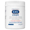E45 - Dermatological Cream For Dry Skin Conditions | Non Greasy Emollient | Hypoallergenic | 500g