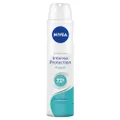 NIVEA Intense Protection Fresh Aerosol Deodorant (250ml), 72HR Anti-Perspirant Deodorant for Women, Female Deodorant Spray with Fresh Scent
