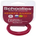 Schoolies Hair Accessories Sports Bands 6 Pieces, Mad Maroon