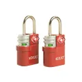Korjo Double Pack Travel Locks, TSA Authorized, 2 Pack, Red