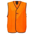 Prime Mover unisex Traffic Controller Day Vest, Orange, Small