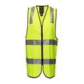 Prime Mover unisex Day Night Safety Vest with Tape, Yellow, 2X-Large