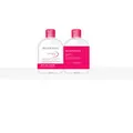Bioderma - Sensibio - H2O Micellar Water - Soothing Make Up Remover Face Cleanser for Sensitive Skin - Duo Value Pack, 500ml x2, 1000ml