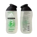 Adidas Green Boost Mens Shower Gel and Shampoo, 250 ml