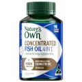 Nature's Own 4 in 1 Concentrated Fish Oil Capsules 90 - Naturally Derived Omega 3 - Supports Mental Function - Maintains healthy Nervous System Function, Heart, & Eye Health - Odourless Formula