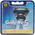 Gillette 5 Aqua Razor Blades, 8 Count