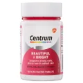 Centrum Benefit Blends Beautiful & Bright with Vitamin C, Biotin, Zinc & Silicon to Support Strong Nails, Glossy Hair & Radiant Skin, 50 Tablets