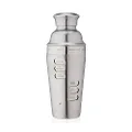 True Swivel Recipe Cocktail Shaker, Stainless Steel Shaker with 8 Recipes, 24 Oz Capacity