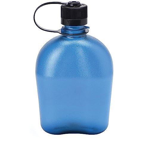 Nalgene Sustain Tritan BPA-Free Oasis Water Bottle Made with Material Derived from 50% Plastic Waste, 32 OZ, Blue