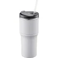 LocknLock Metro Tumbler Stainless Steel Double Wall Insulated with Handle, Lid, 22 oz, Gray