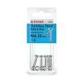 Romak 018710 Grade 316 Stainless Steel Hex Bolt and Nut, M4 Thread Size x 35 mm Thread Length