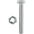 Romak FST089 Stainless Steel Hex Head Screw 6 Pieces Set, Thread Diameter M6 x 50 mm Length