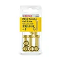 Romak 018090 Yellow Zinc HI Tensile Hex Bolt and Nut, 5/16 Inch x 1-1/4 Inch Size