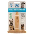 DGG Bamboo and Hemp Bristle Double Sided Shedding Rake for Medium to Long Double Coat Dogs