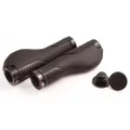 Clarks Ergonomic Dual Lock-On Handlebar Grips, 130 mm Length, Black