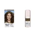 Clairol Hair Colour Bundle: Clairol Nice'N Easy 5G Natural Medium Golden Brown + Root Touch Up Root Concealing Spray - Medium Brown, For Brown Hair