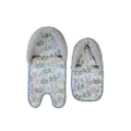 Keep Me Cosy™ Baby Head Support for Pram, Capsule & Car Seat (Twin Pack) - Pastel Leaf