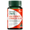 Nature's Own High Strength Echinacea 10,000 - Supports Immune System Function - Reduces Common Cold Symptoms, 30 Capsules