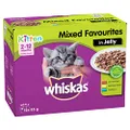 Whiskas Kitten Mixed Favourites in Jelly Cat Wet Food 85 g (Pack of 60)